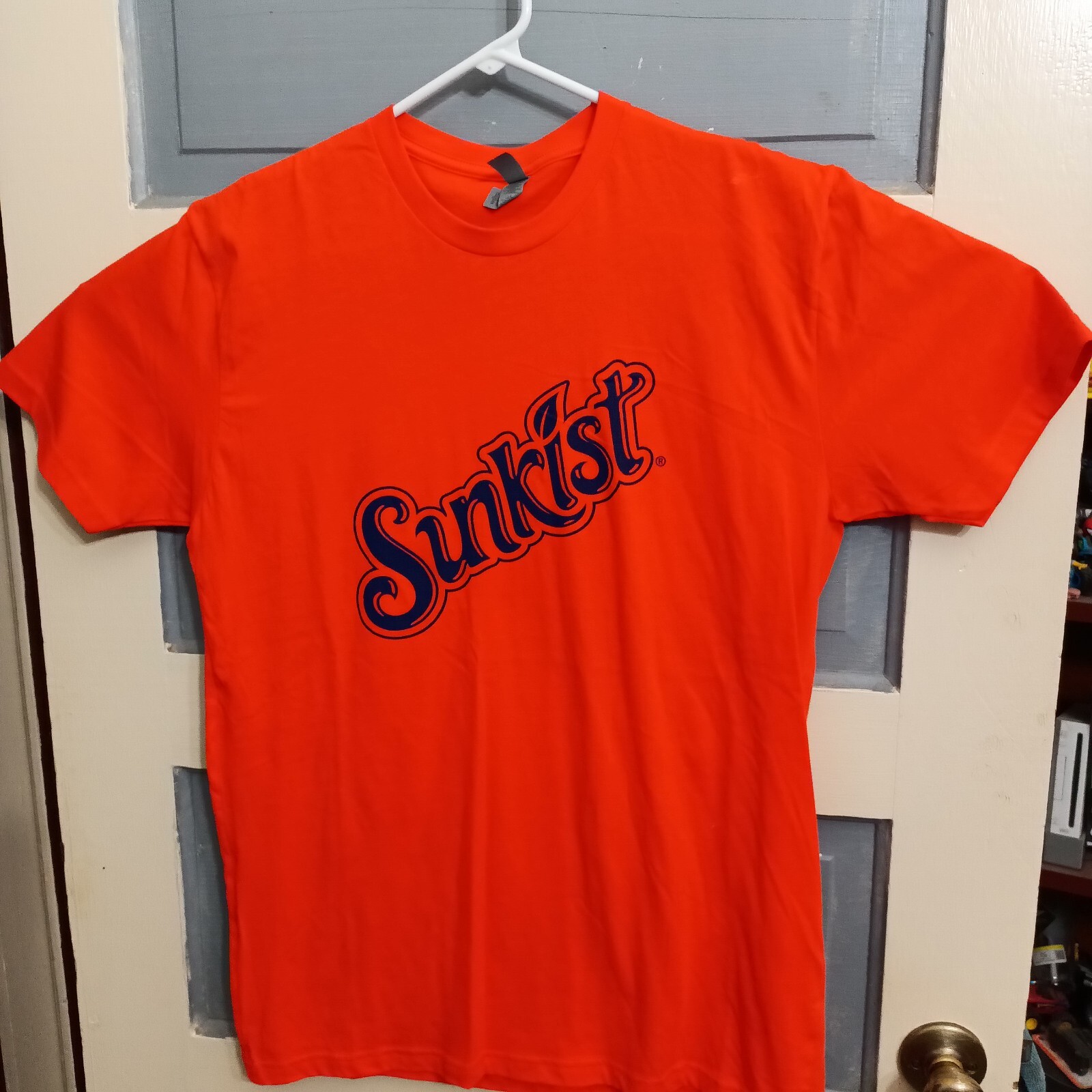 Sunkist Orange Soda Shirt Size Large Bright Orange WN64