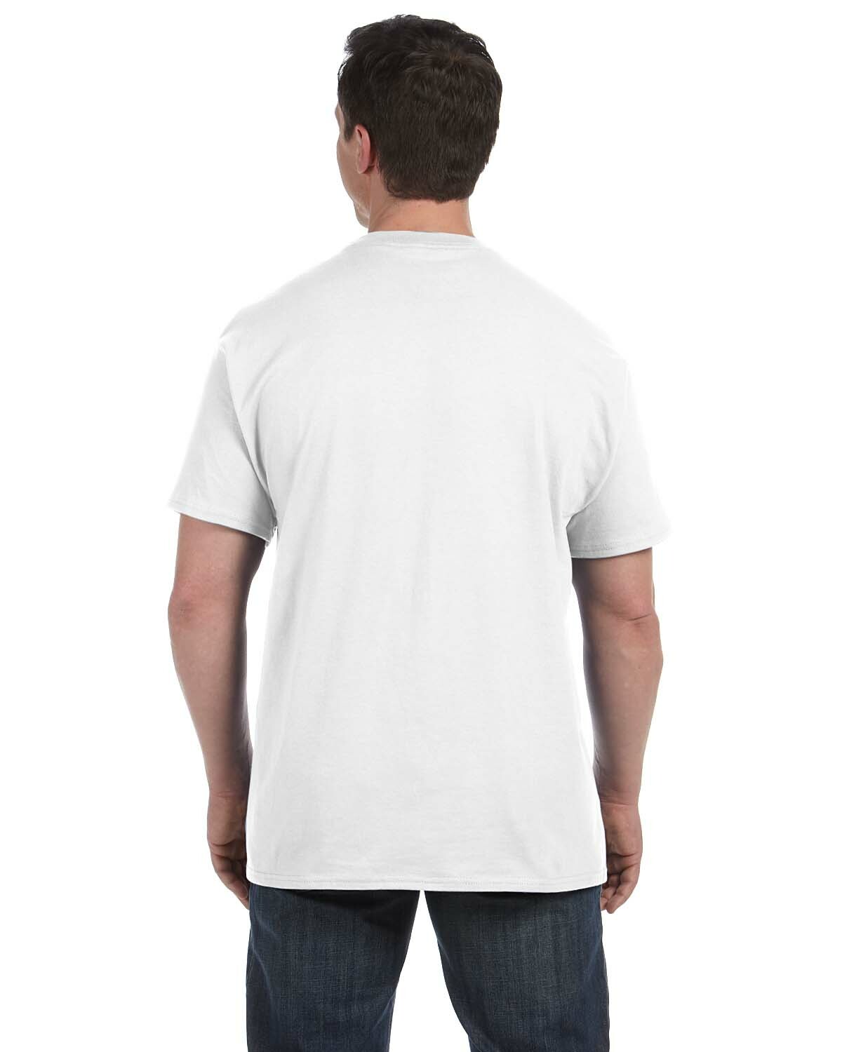 Hanes Men's 100% Cotton Front Pocket White ComfortSoft T-Shirt - Size: XL gallery