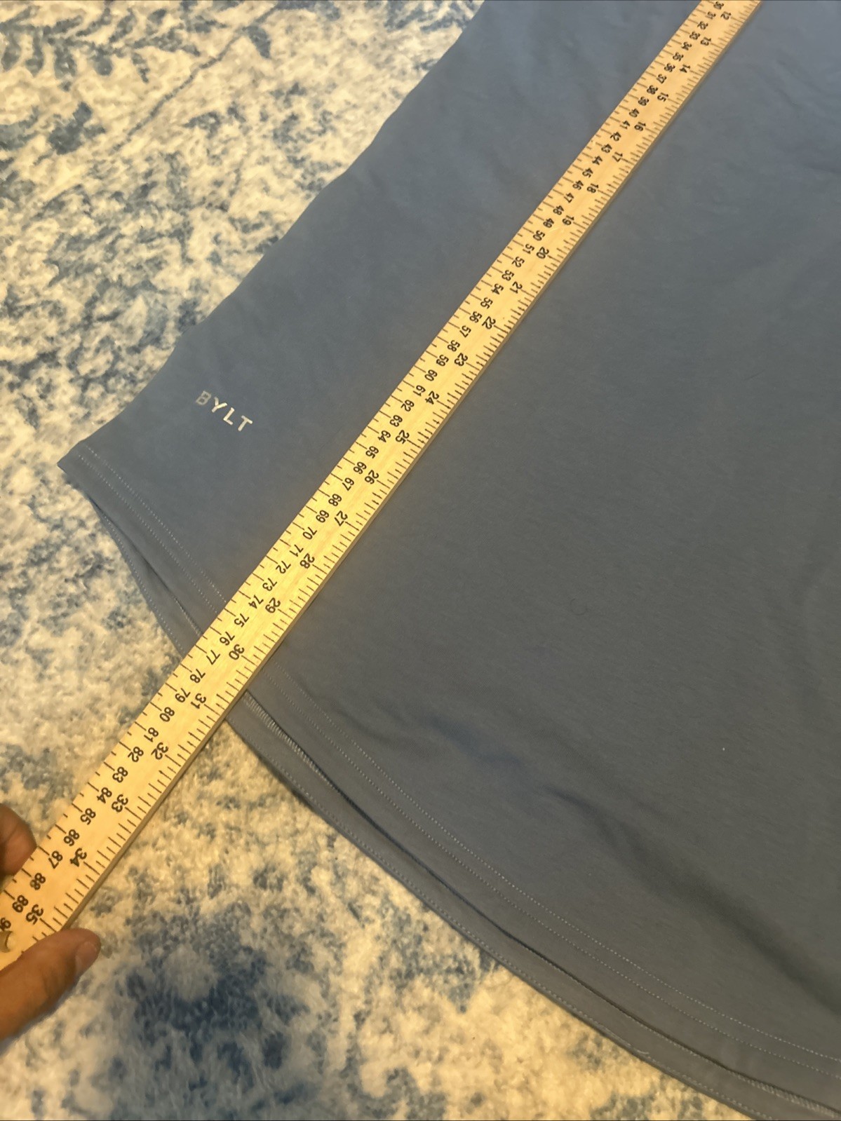 BYLT Premium Basics Drop-Cut Lux T-Shirt Blue Size XL NWT gallery