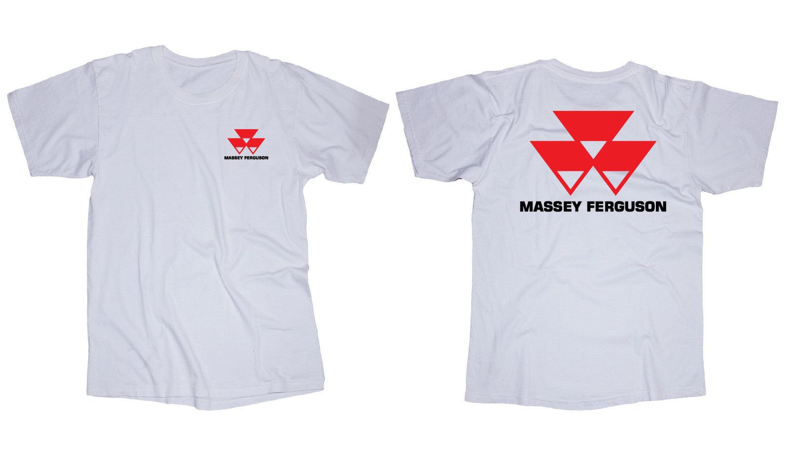 Massey Ferguson logo white T-shirt Tractor Farm Country gallery