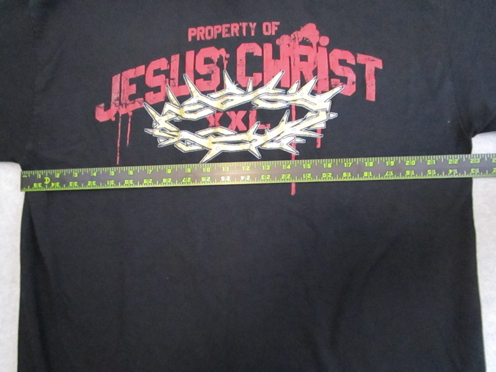 Vintage Jesus Shirt Mens XXL Black Christ Crown of Thorns Y2K Alstyle gallery