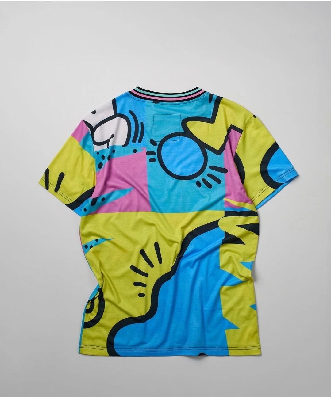 Rare Men Relax Allover Print "Fresh Prince Inspired" Graphic Tee Large gallery