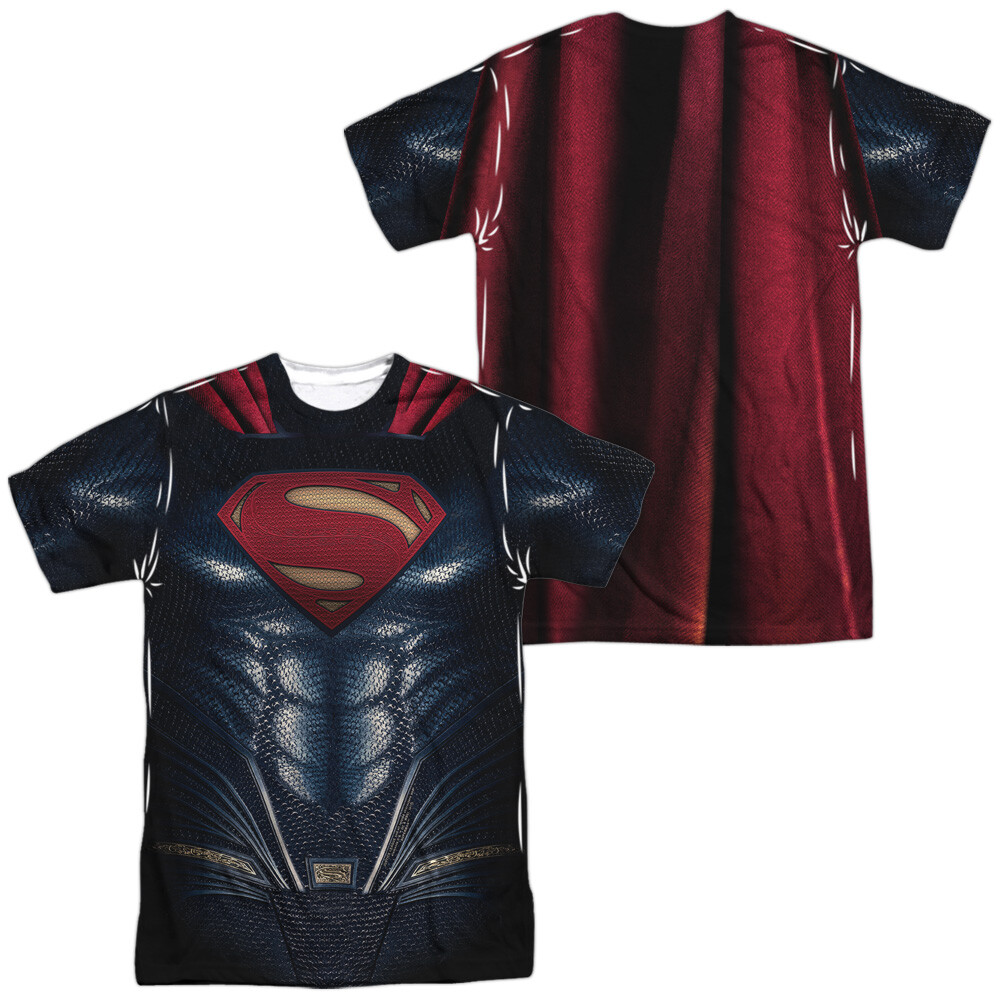 Justice League Movie Superman Uniform Unisex Adult Costume T Shirt, S-3XL gallery