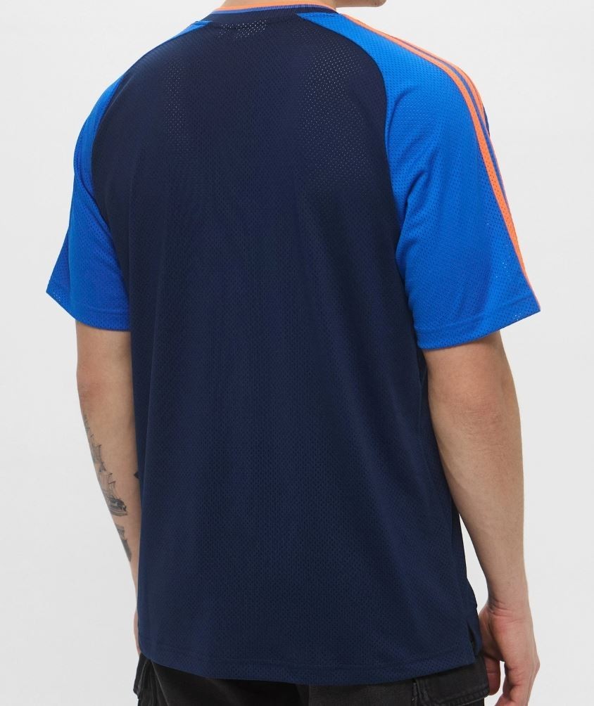 NEW MEN'S ADIDAS ORIGINALS TREFOIL RETRO POLY TEE SHIRT ~SIZE LARGE #JD0812 gallery