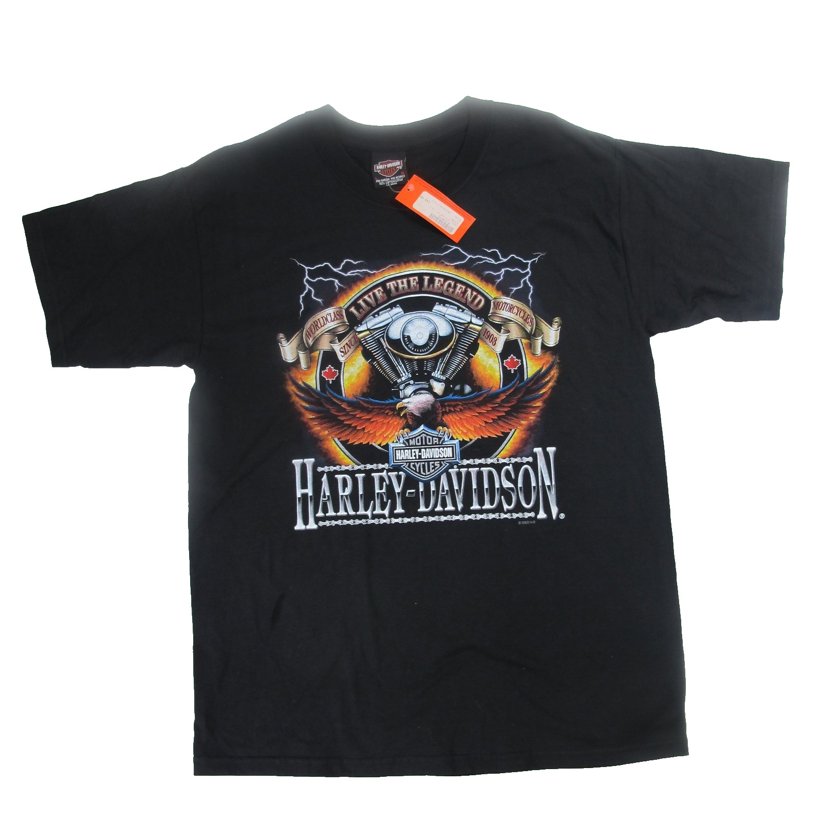 NEW Vintage 2003 Harley-Davidson T Shirt L Toronto Ontario Canada gallery