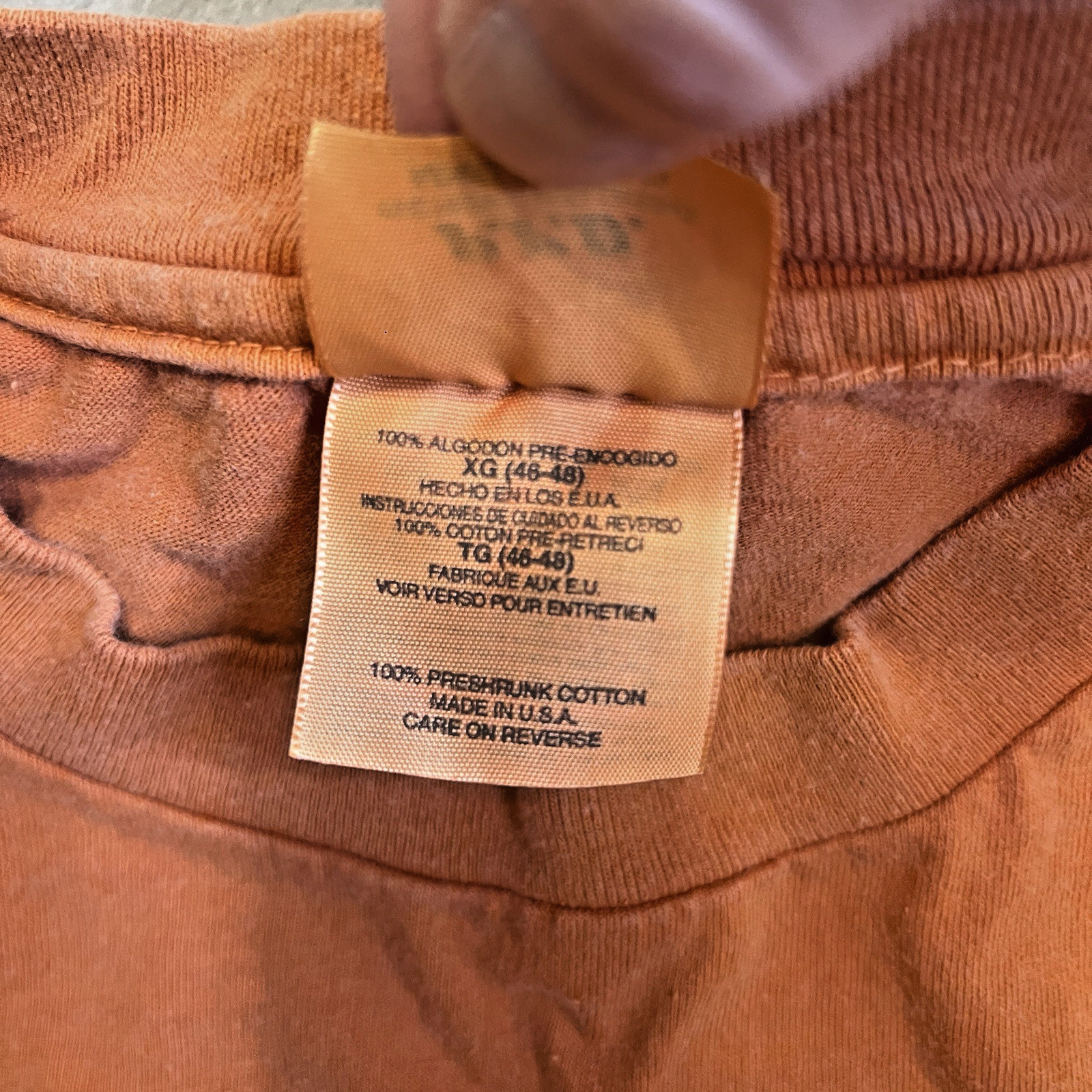 Hanes PFD Georgia Red Clay Shirt XL Made USA Y2K Orange Southern Heritage Tee gallery