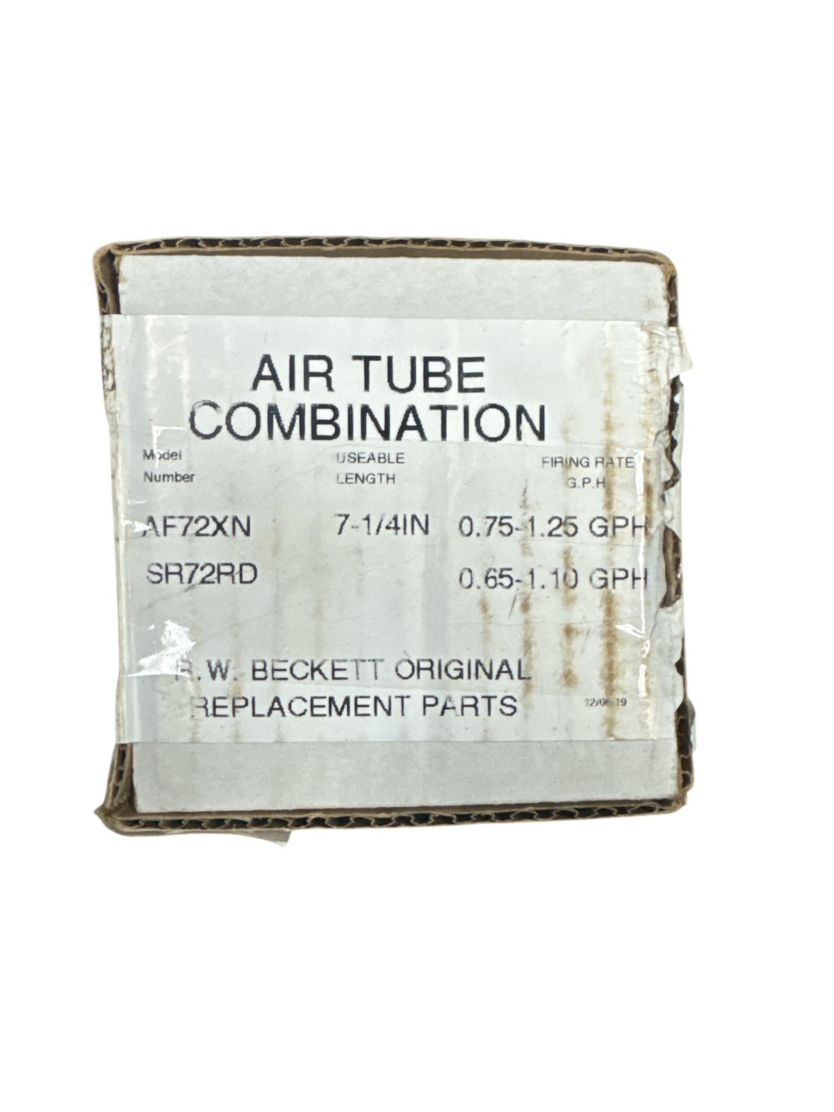 BECKETT AF72XN 7-1/4 BLAST TUBE WITH F3 HEAD. NEW BUT THE TUBE IS SCRATCHED