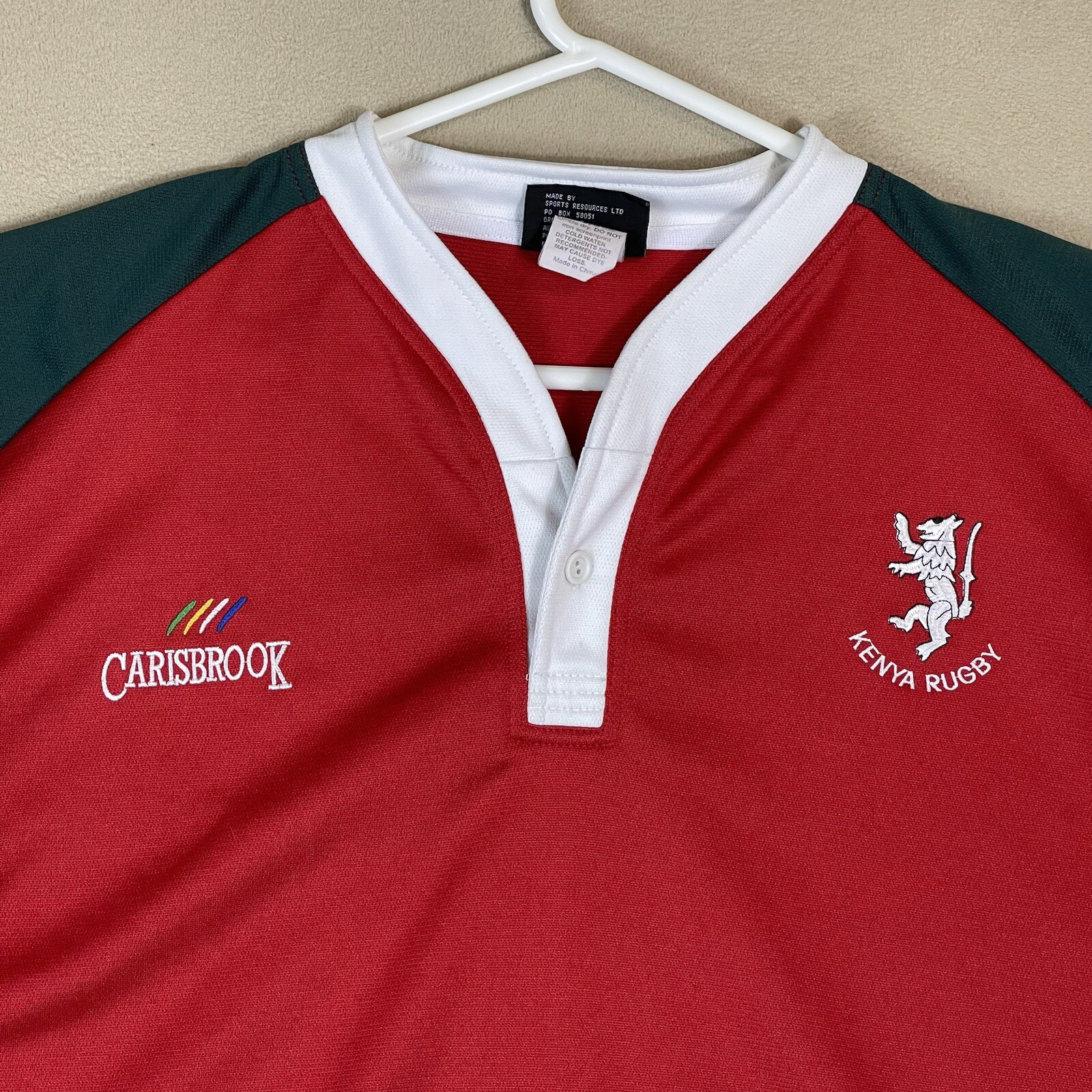 Carisbrook New Zealand Jersey Japan Size XL Red Kenya Rugby Short Sleeve Men gallery