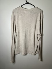 Johnston & Murphy XL thermal Men’s Beige Crewneck long sleeve shirt Cream