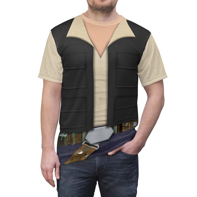 Star Wars Han Solo Cosplay Costume Galaxy's Edge Halloween Tshirt 3D Printed gallery