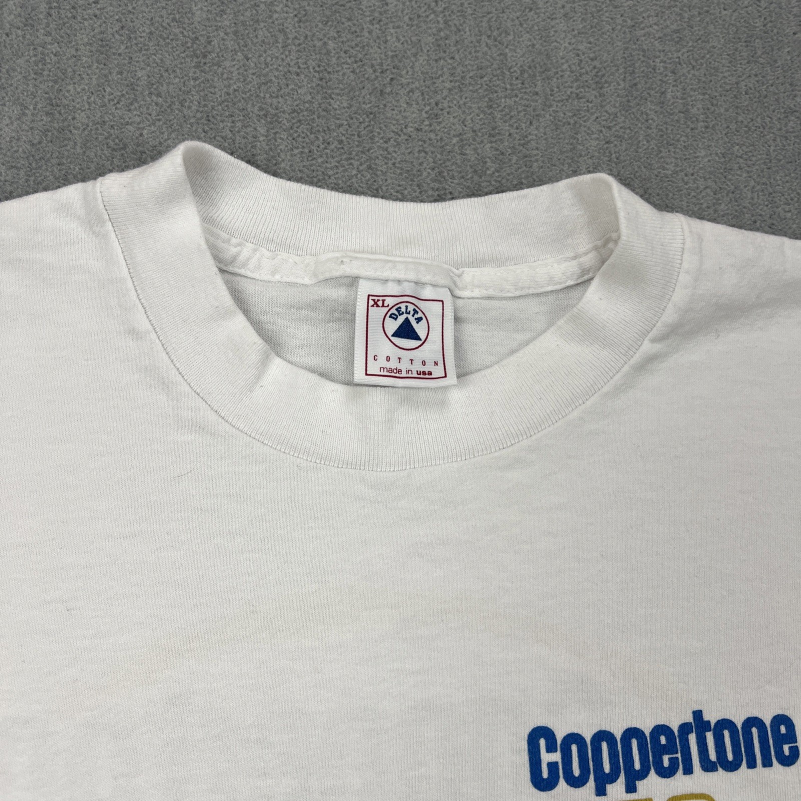 Vintage 90’s Coppertone Sunscreen Promo T-Shirt Men’s XL Single Stitch Promo USA gallery