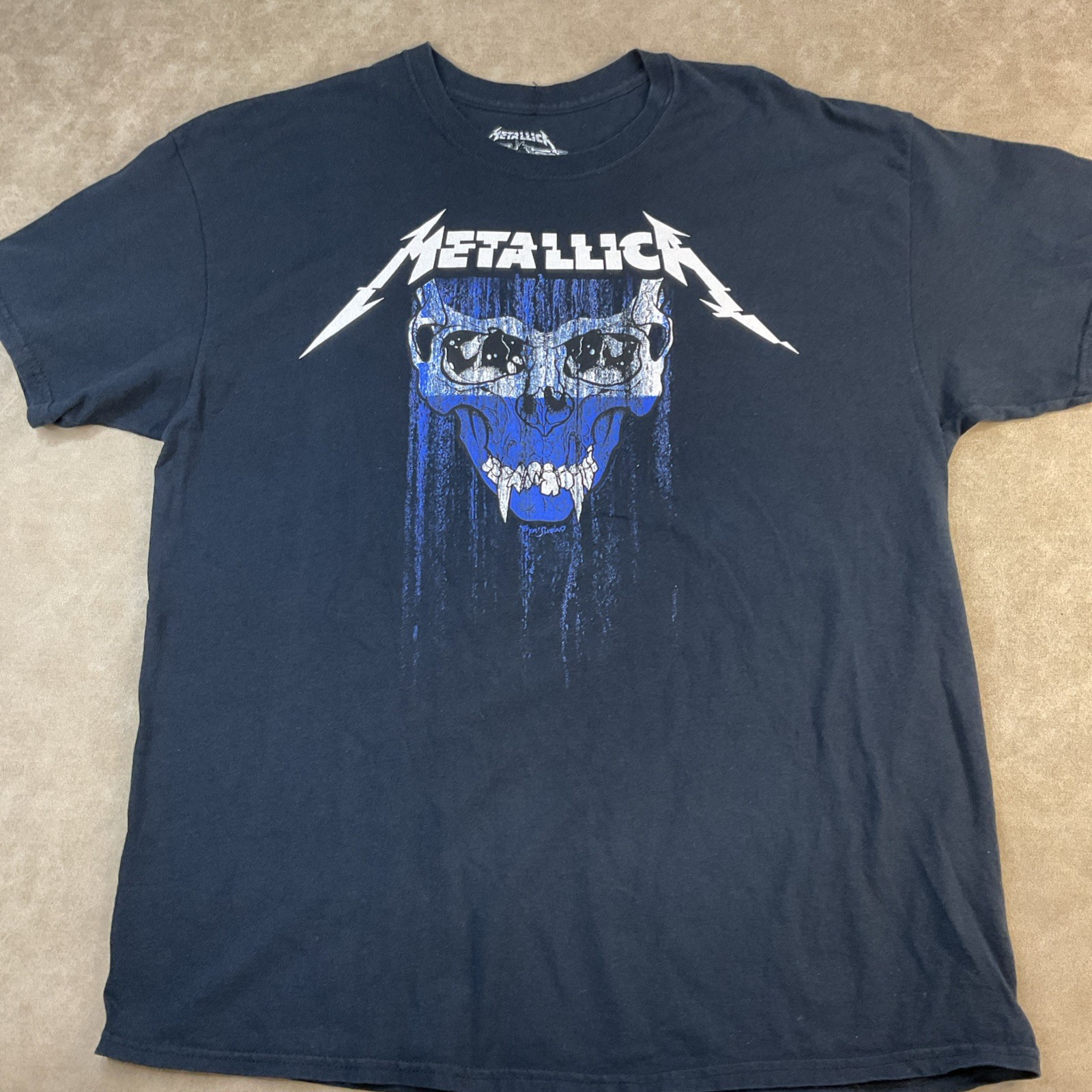 Metallica T-Shirt Men Sz XL Worldwired Tour 2017 VTG Y2K Orlando Double Sided gallery