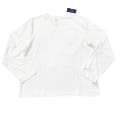 Original Use Mens Size L Long Sleeve T-Shirt Front Pocket True White