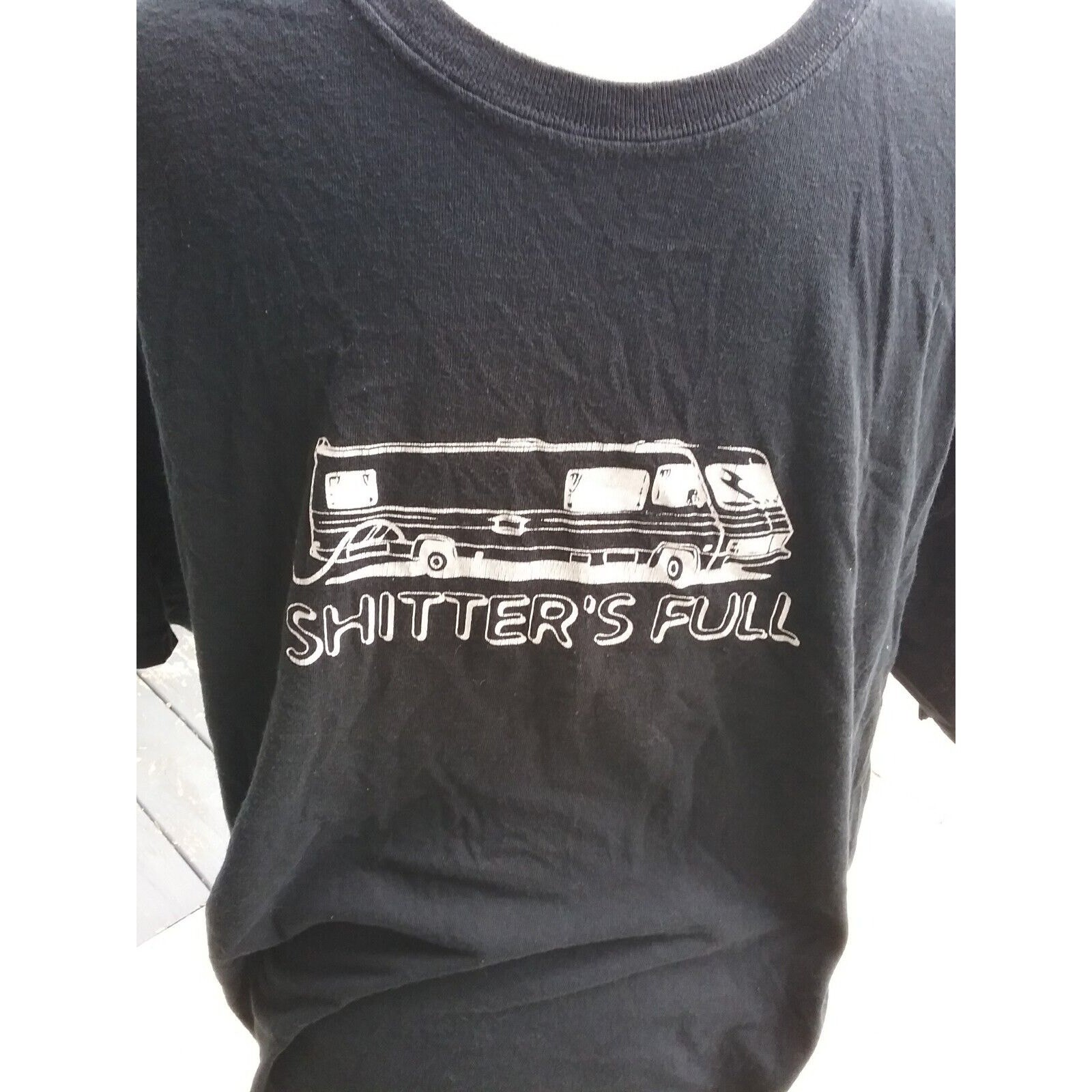 Shitter’s Full Novelty RV Motorhome Winnebago Camping T Shirt Size XL Tee Funny gallery