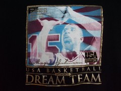 Vintage 90s Nike Dream Team Magic Johnson Olympics T Shirt XXL USA Basketball
