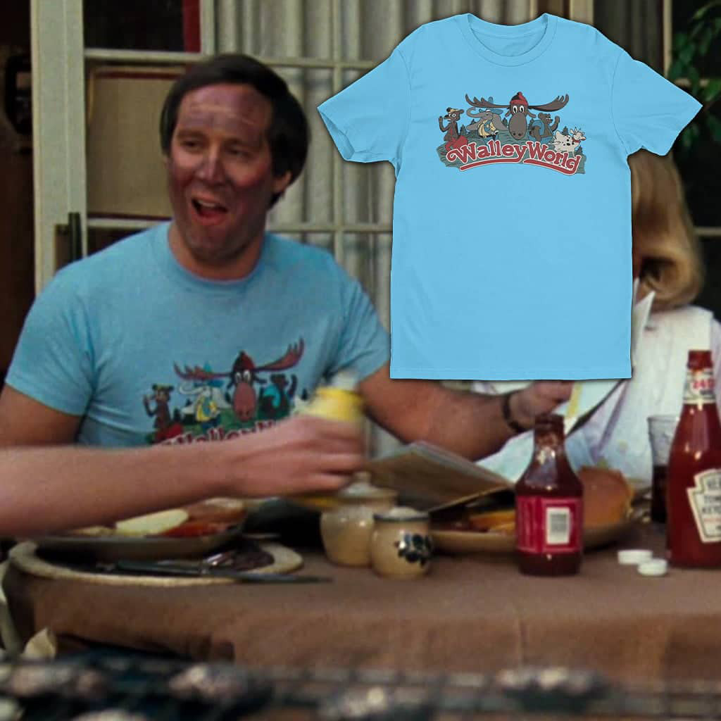 WALLEY WORLD - Blue "Chevy" T-Shirt 80's Comedy Griswold Movies Vacation gallery