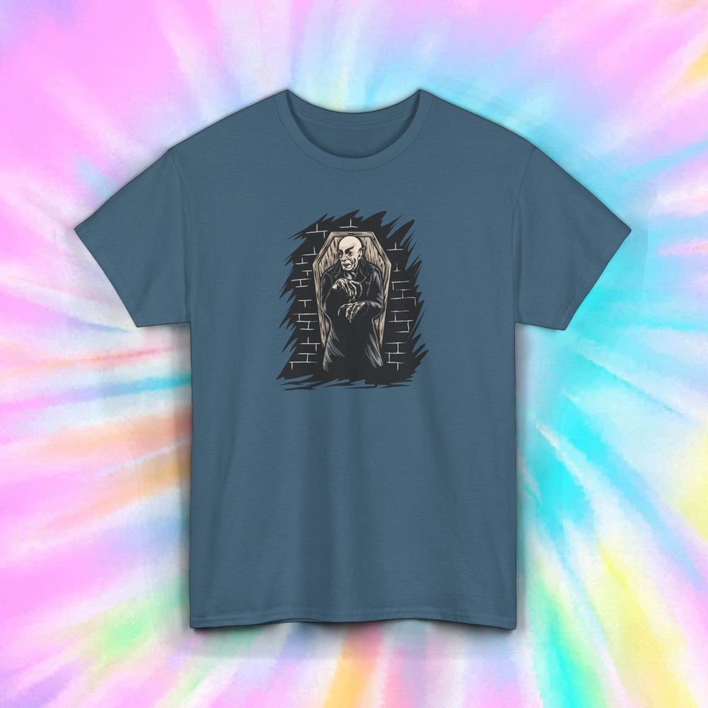 Nosferatu Vampire T-Shirt Classic Horror Movie Gothic Monster Tee S-5XL