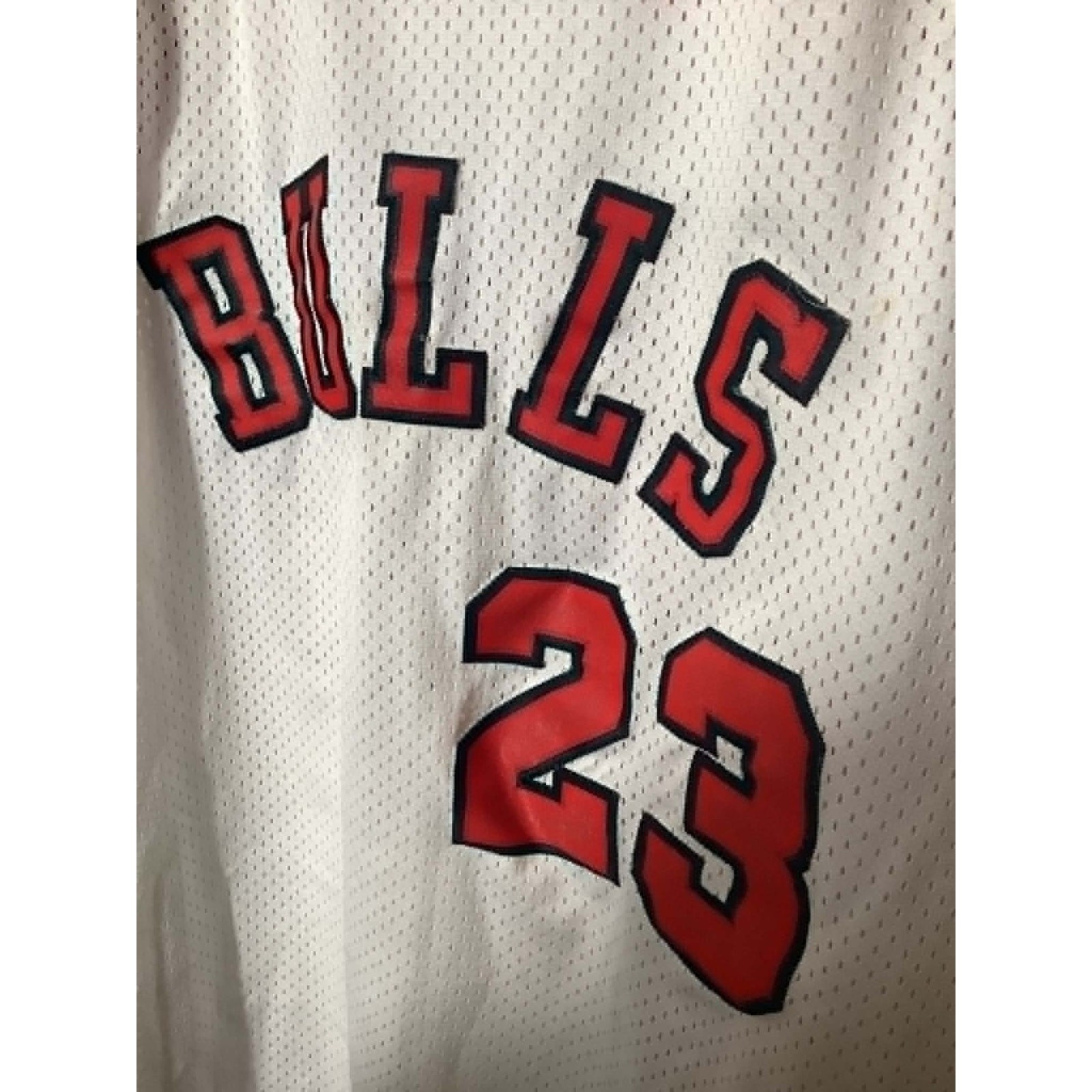 Vintage Nike Michael Jordan Chicago Bulls Jersey XXL White Flight 84-03 Swingman gallery