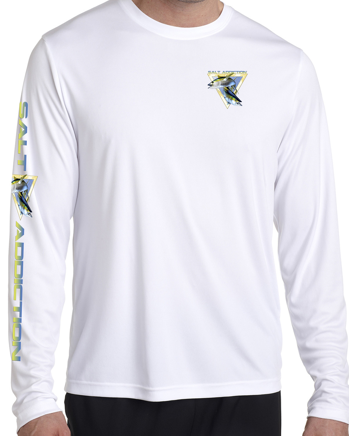 Salt Addiction long sleeve microfiber saltwater fishing t shirt uv upf 50+ Tuna gallery
