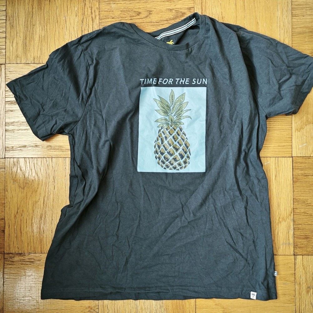 Lightly Preowned MBX Medium Blue Pineapple Pi Alpha Phi Graphic Tshirt L