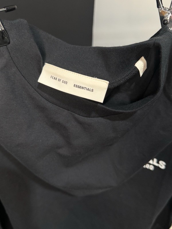 Essentials Fear of God ESSENTIALS Men's S Black Logo Graphic Crew T-Shirt gallery