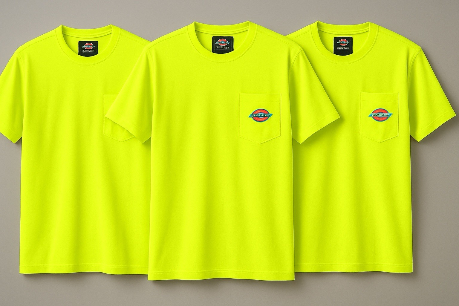 3-Pack Dickies Men’s Temp-iQ Cooling Short Sleeve Pocket T-Shirt – Yellow -LARGE