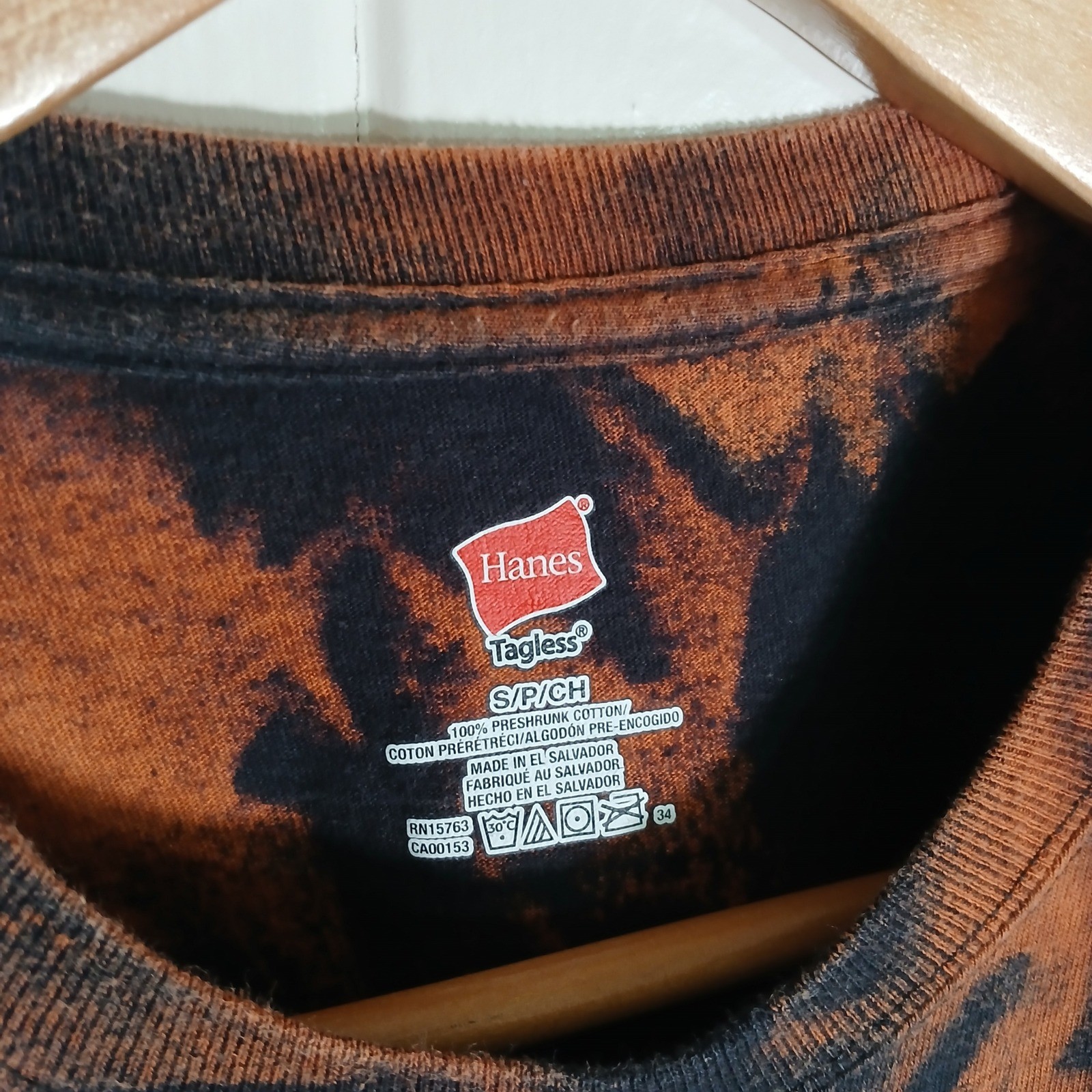 Hawaii Five-O T-Shirt Filmed in Hawaii Mens S Black Bleach Tie Dye Graphic Hanes gallery