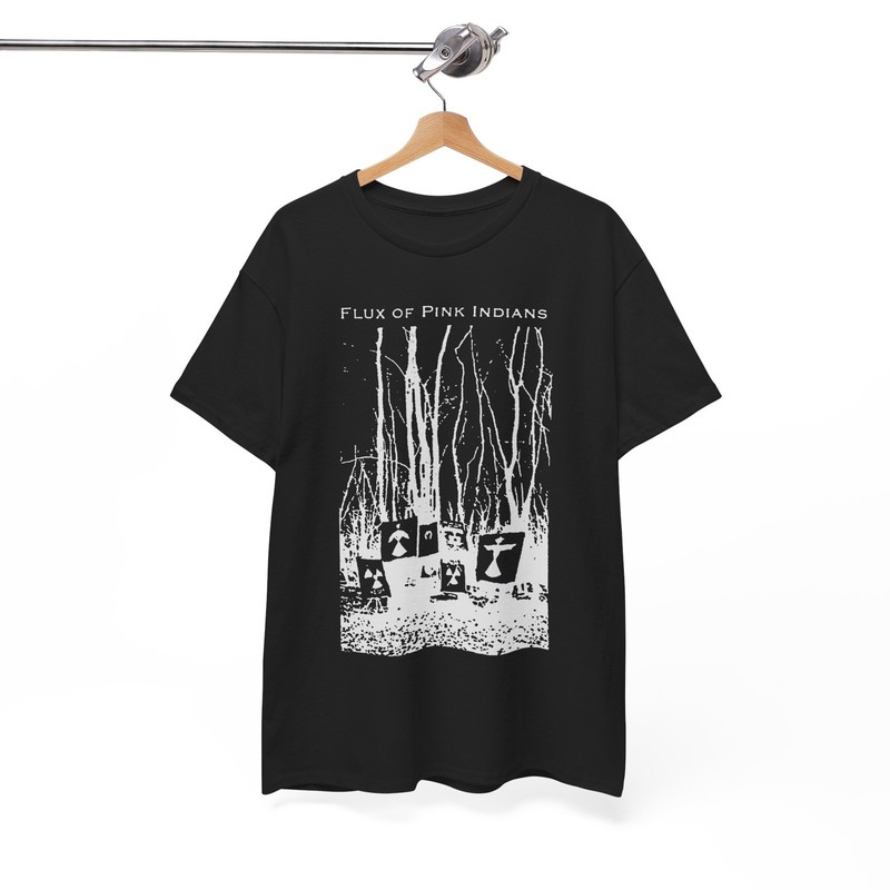 Flux of Pink Indians Tribal T-Shirt, Crass Subhumans Anarcho-Punk Crust Tee.png