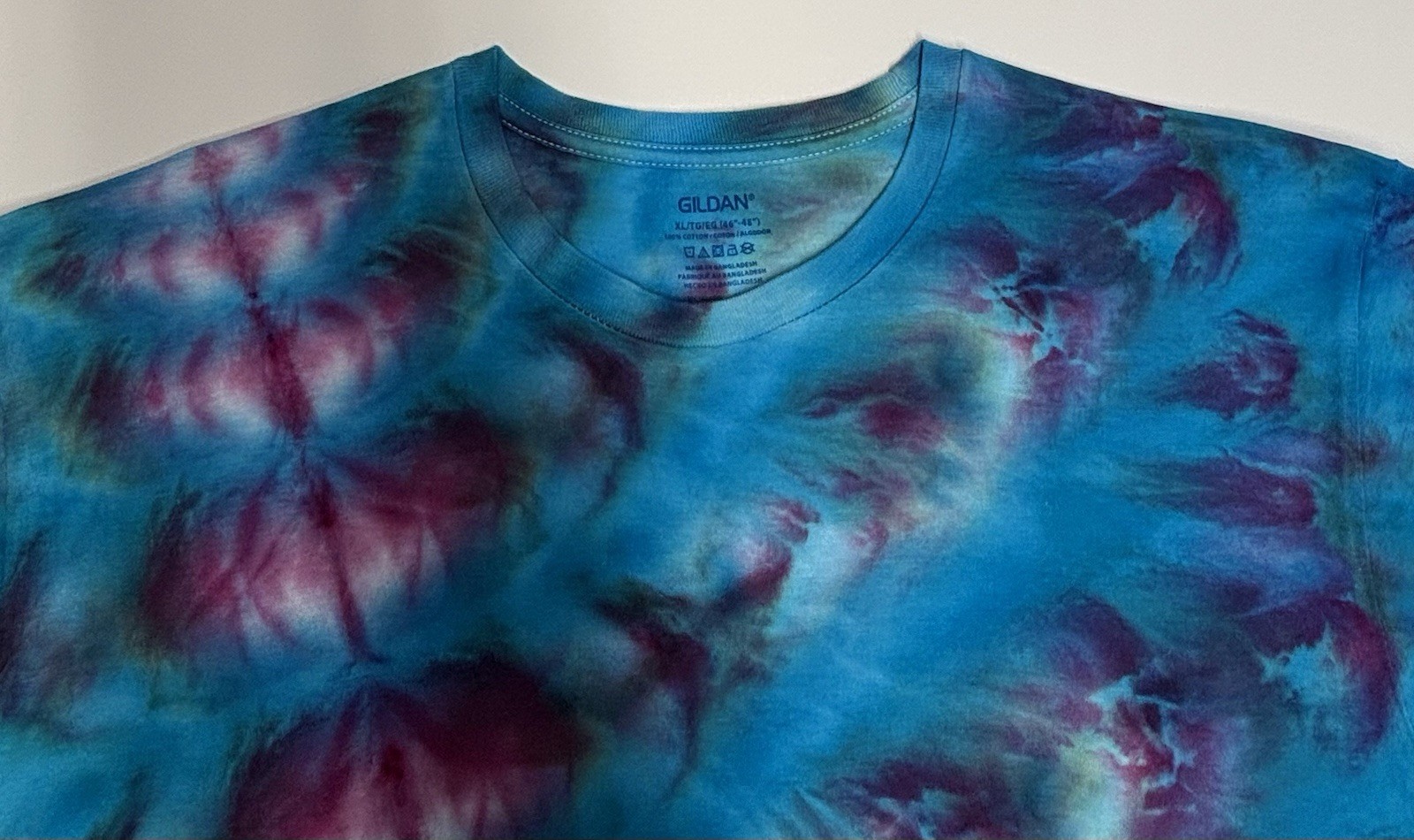 Handmade Ice Tie Dye Adult T-Shirt Unisex Size XL Multicolored Gildan Tee NEW gallery