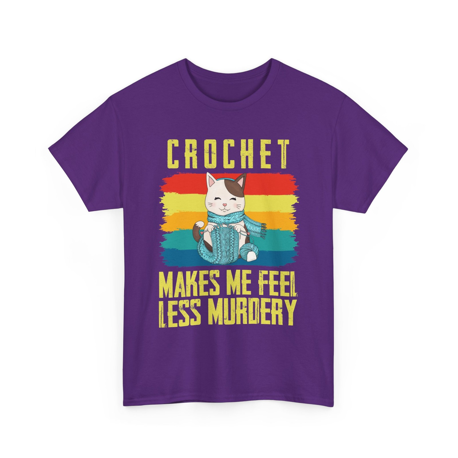 Knitting Shirt, Cat Crochet Makes Me Crocheting Handmade Lovers Women Shirt gallery