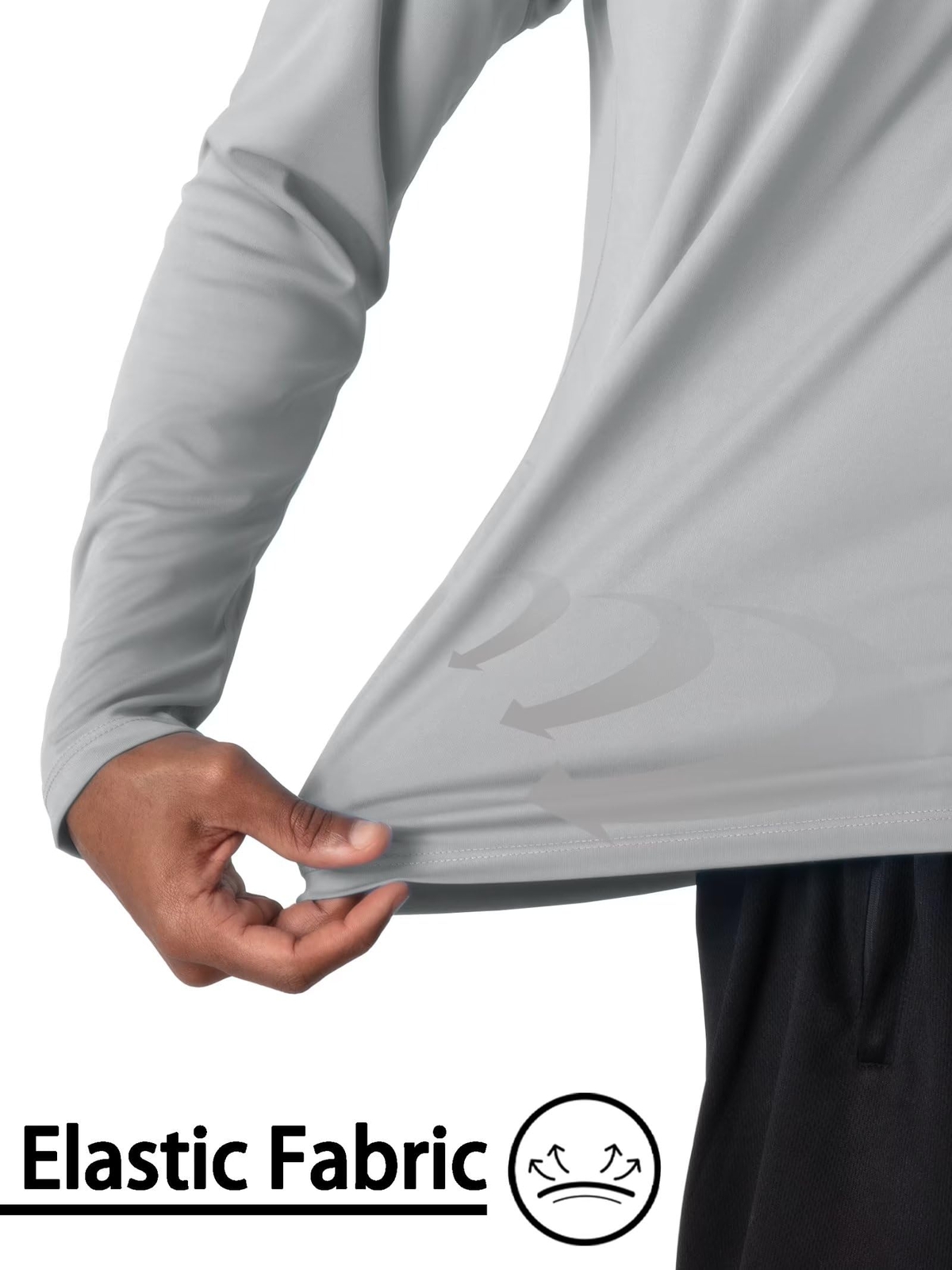 UPF50+ Men's Long Sleeve T-Shirts UV Sun Protection Quick Dry Fishing Shirts Tee gallery