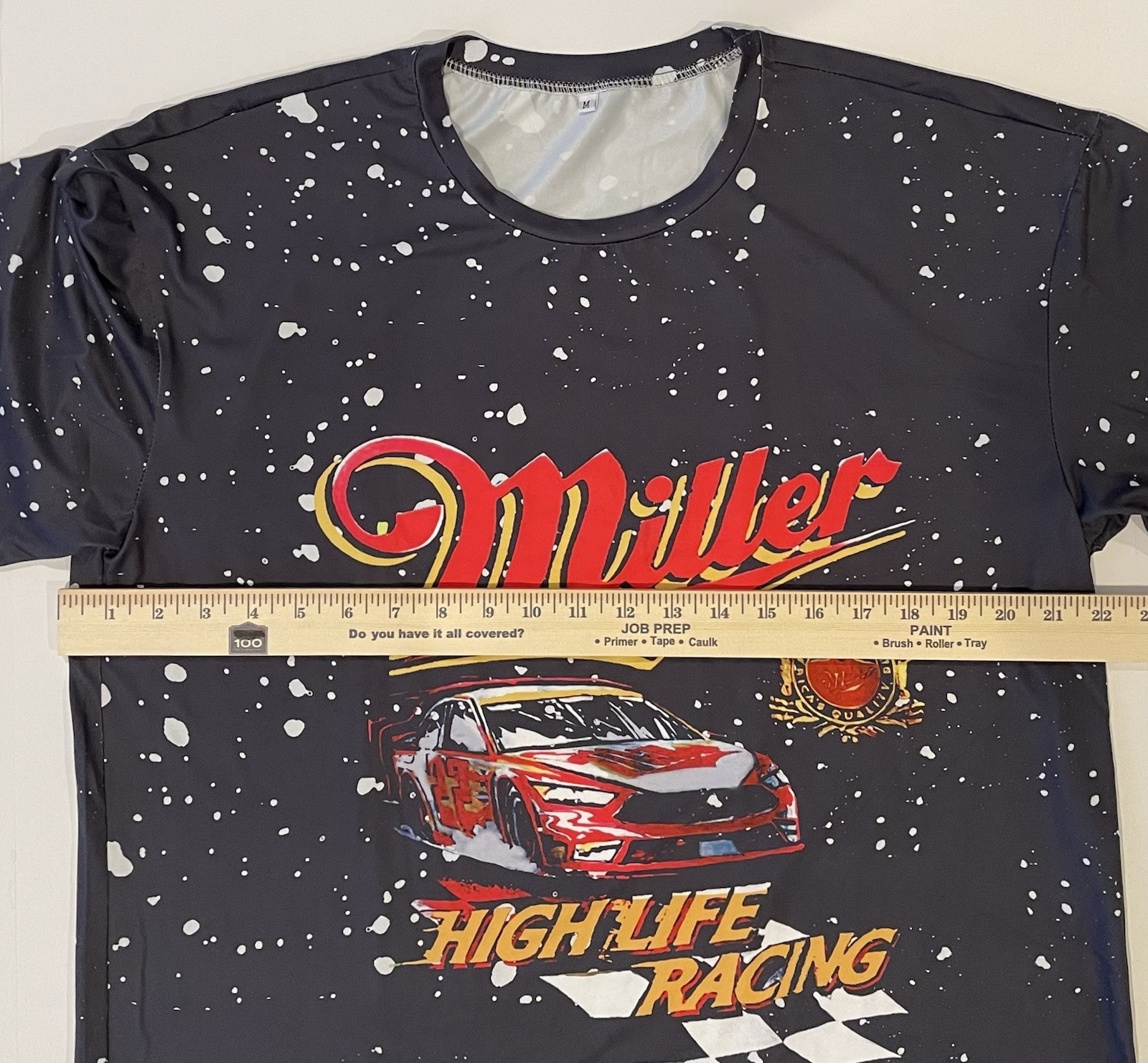 Miller High Life T-Shirt Size M - Medium Racing Race Car Beer Stretch gallery