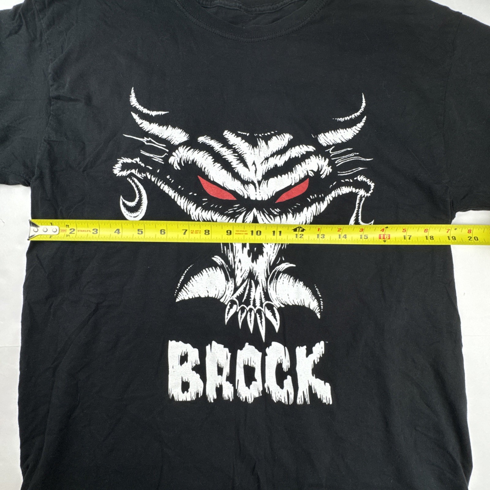 WWE Mens Brock Lesnar T-Shirt Large Black Cotton Wrestling Next Big Thing Skull gallery