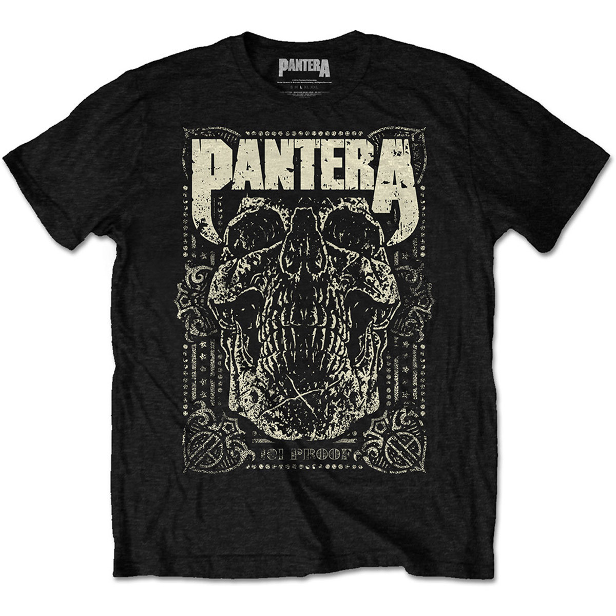Pantera 101% Proof Dimebag Darrell Skull Official Tee T-Shirt Mens Unisex