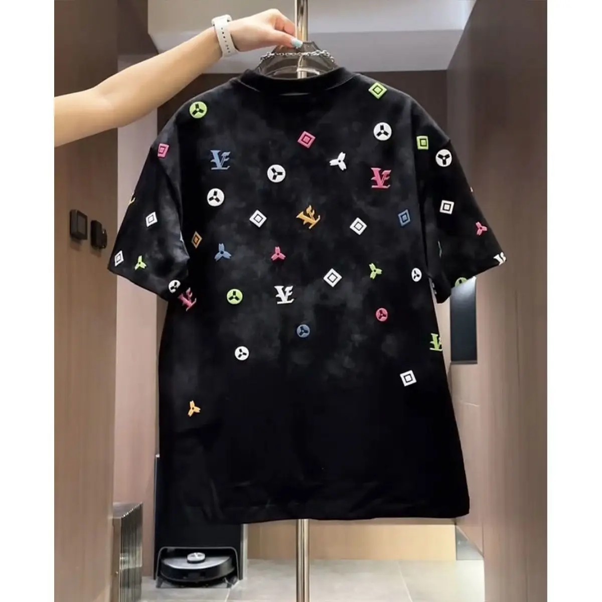 Men's Trendy Tie-Dye Short Sleeve T-Shirt Summer Casual Slim Fit Crew Neck Top gallery