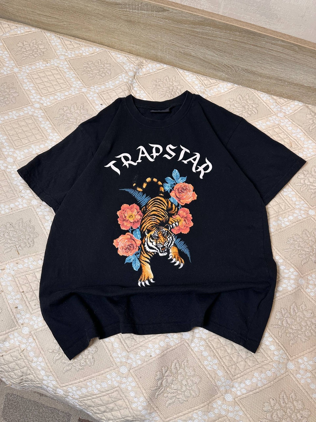 Trapstar London Big Logo Tiger Y2K T Shirt Mens Size L Black gallery