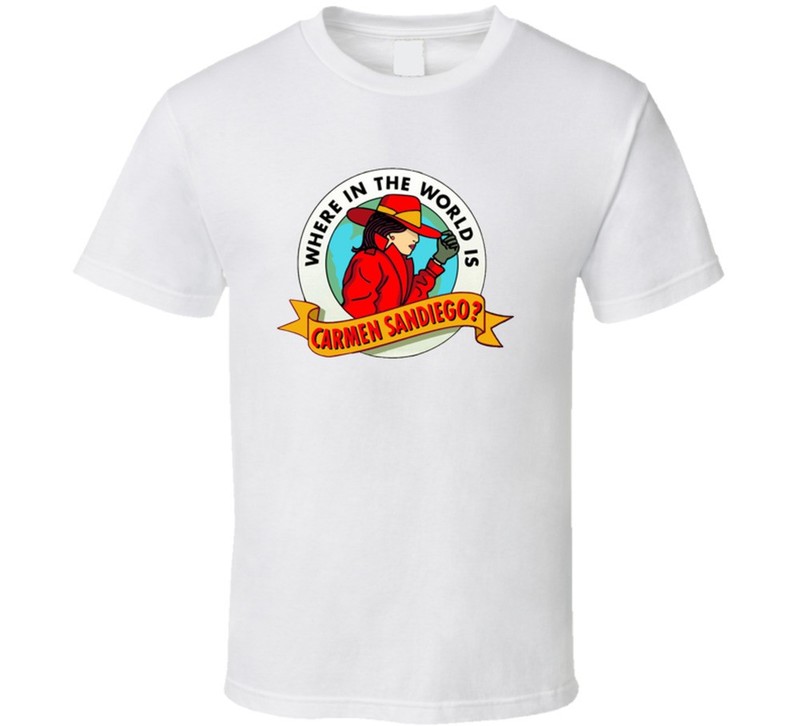 Where In The World Is Carmen Sandiego Tv Show Fan T Shirt