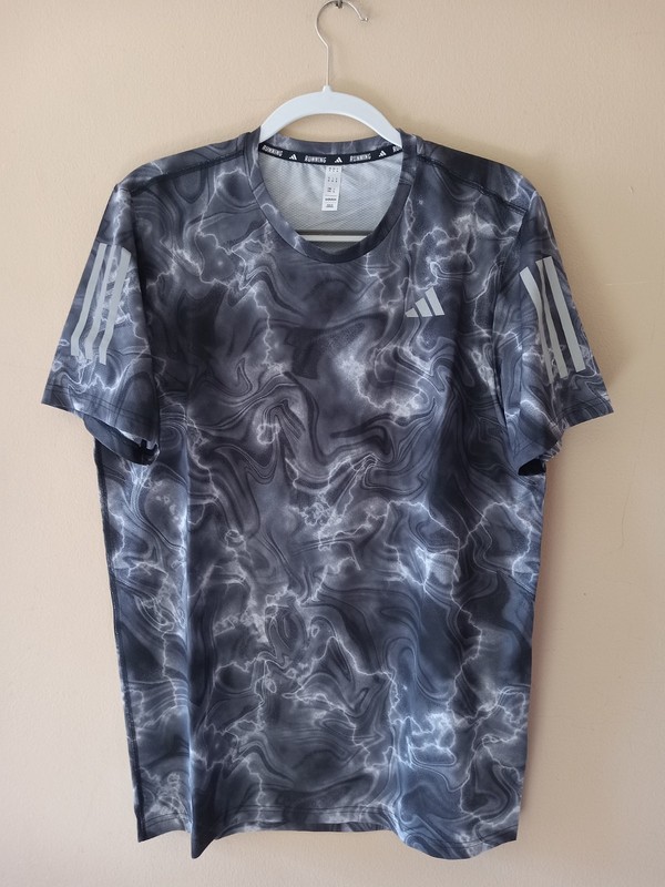 Adidas OTR AOP T-Shirt White / Black / Gray IB6394 Men’s Size Large