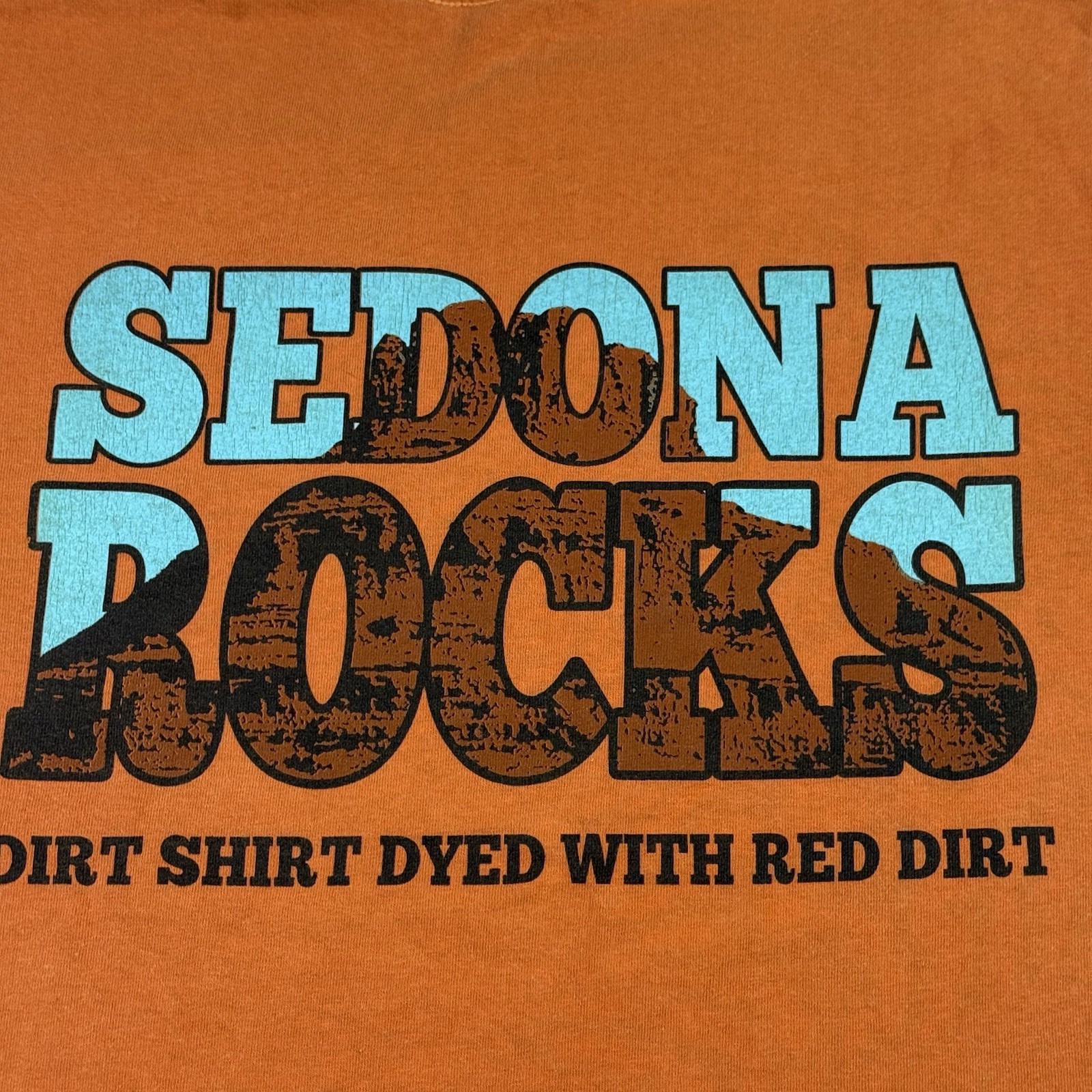 Adult Small Sedona Rocks Arizona T-Shirt Original Red Dirt Dyed Shirt Company AZ gallery