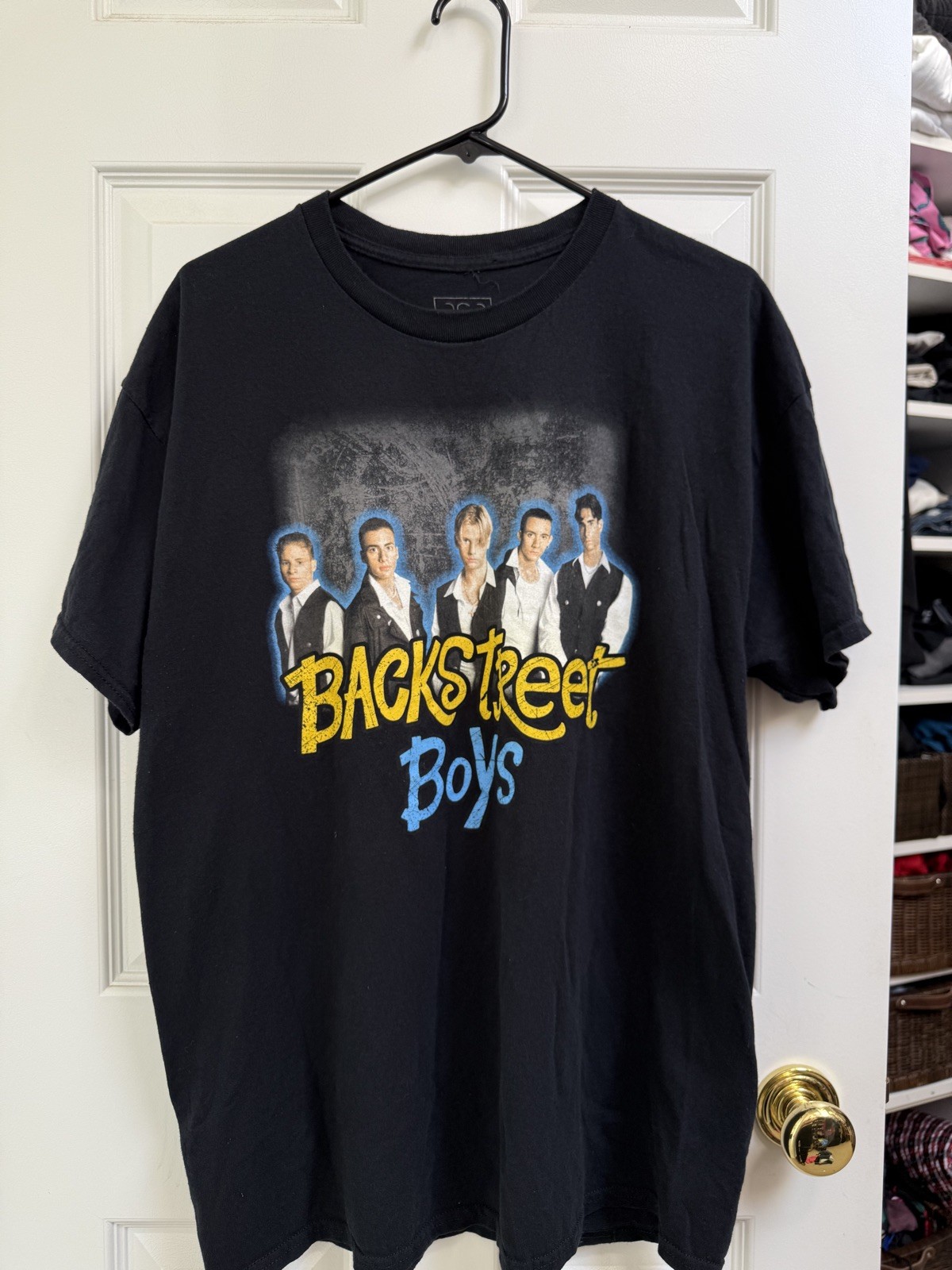 BSB Backstreet Boys T-Shirt Y2K Graphic Print Band Tee Black 2XL Unisex