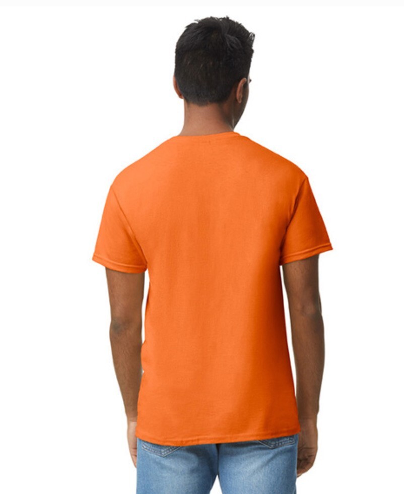 NEW First Quality Gildan Safety Orange Heavy Cotton Adult Short Sleeve Tee, Sz L gallery