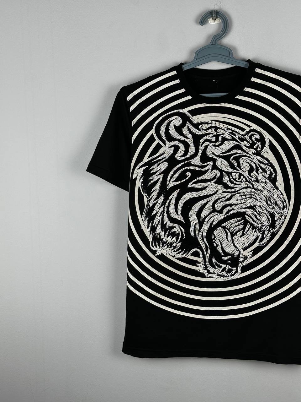 RARE Philipp Plein Rhinestone Skull Tiger Luxury T Shirt Size XL gallery