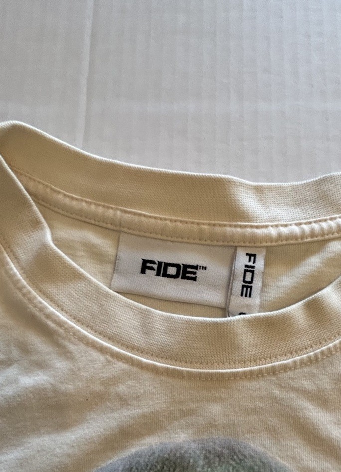 Fide Unisex Sz Small Baby Shark T-shirt Graphic Tee Cotton Ivory Tiedye Babycore gallery