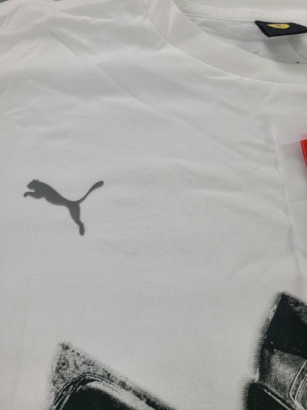 PUMA Scuderia Ferrari F1 Racing Graphic White T-Shirt Men's Size Medium NWT gallery