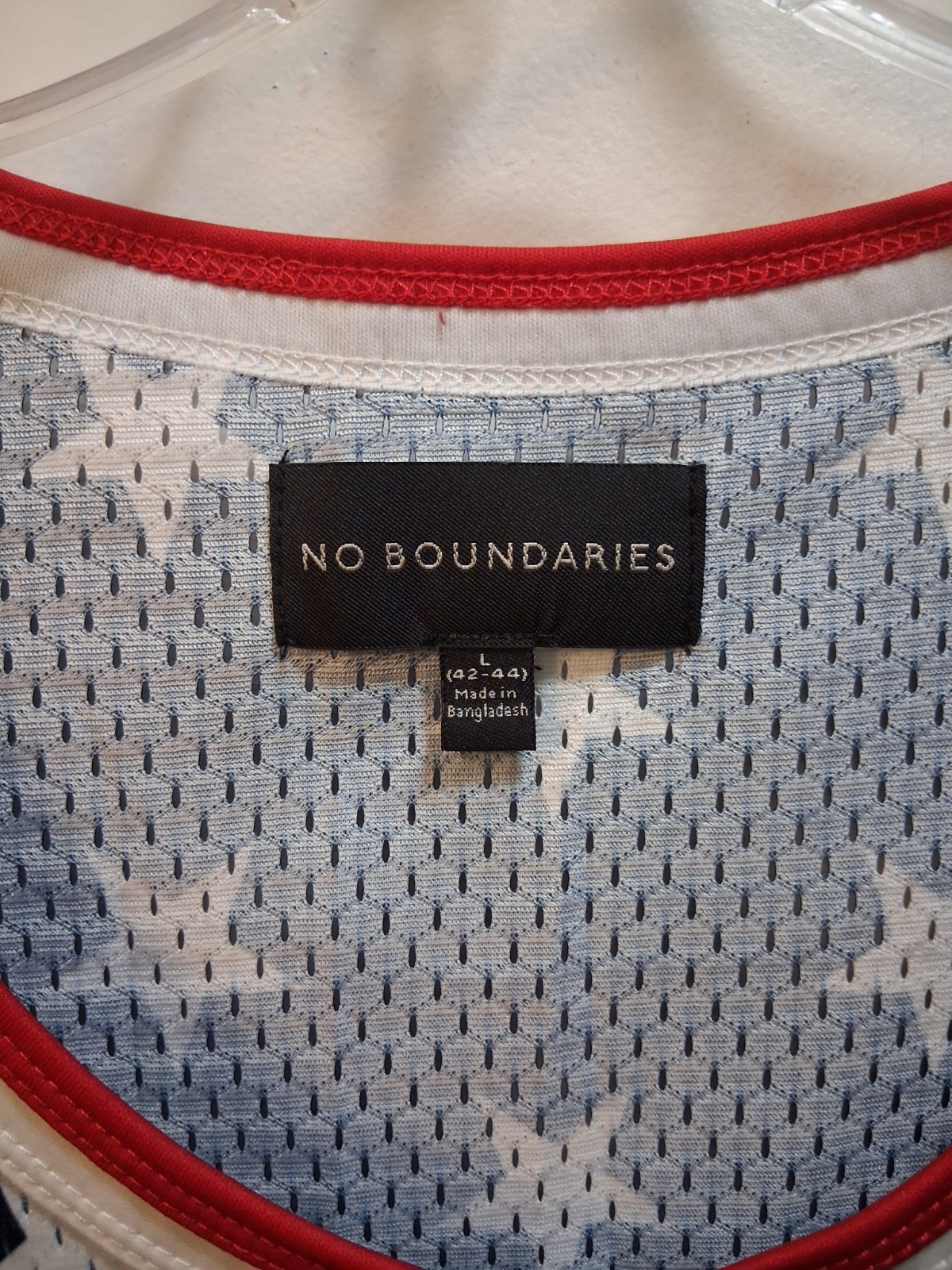 No Boundaries Mens Tank Top Size Large Active Red White Blue Stars America Shirt gallery