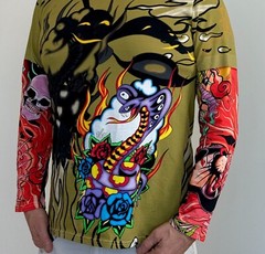 Stefon Costume Shirt With Simulated Double Sleeves
