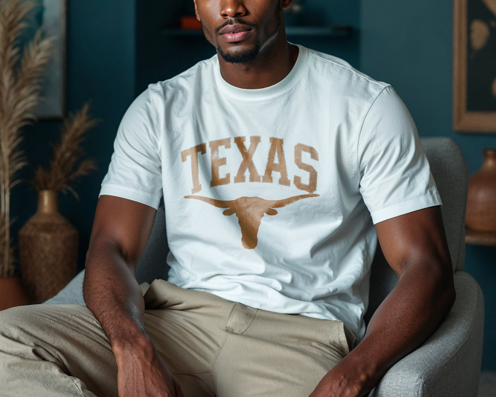 Texas Longhorn T-Shirt – Vintage Distressed Western Cowboy Tee A204 gallery