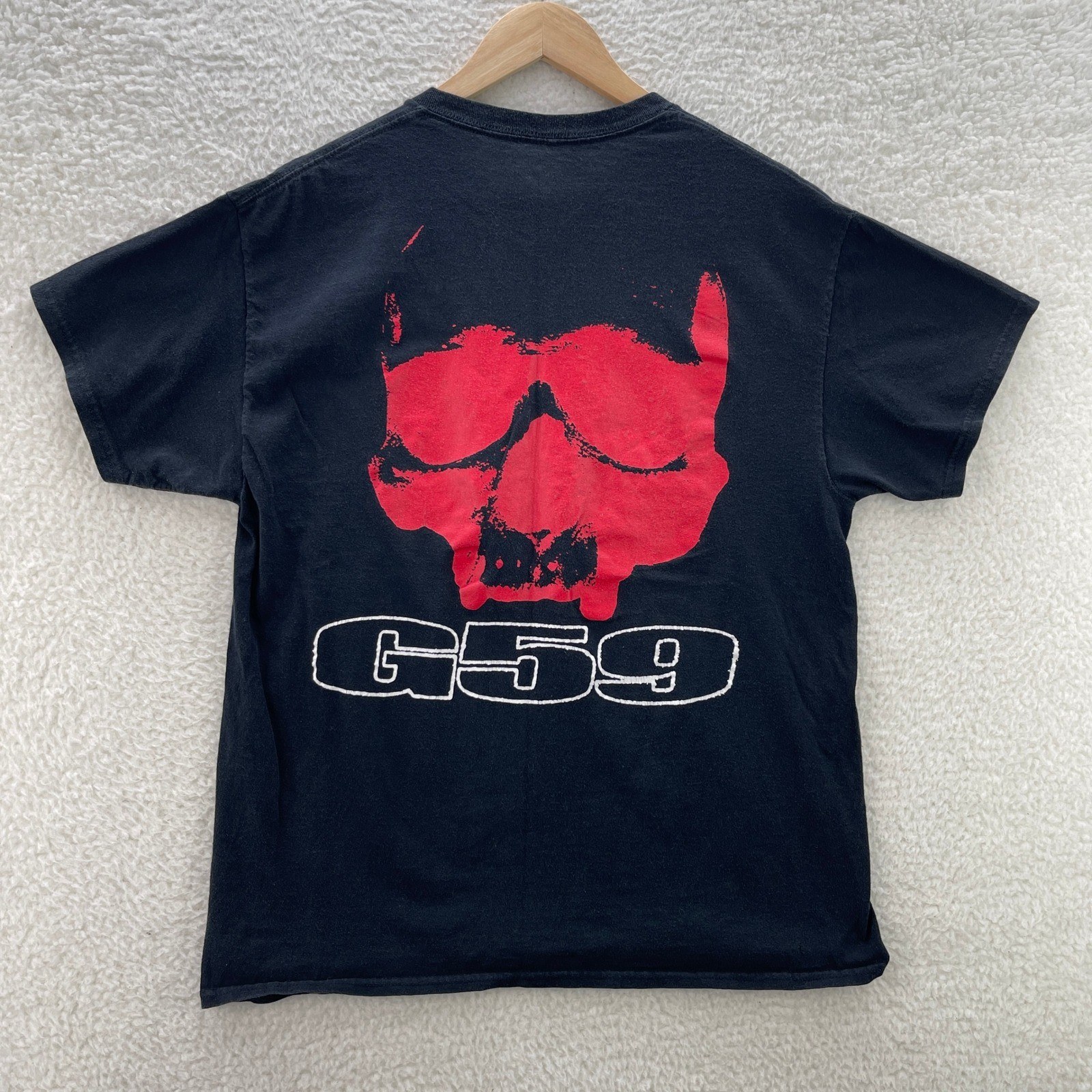 G59 Shirt Mens Large Black Red Suicideboys Skull Hip Hop Rap Music Goth Street gallery