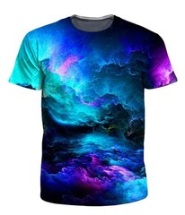 Men’s T-Shirts 3D Print Colorful Pattern Round Neck T-Shirts Casual for Men