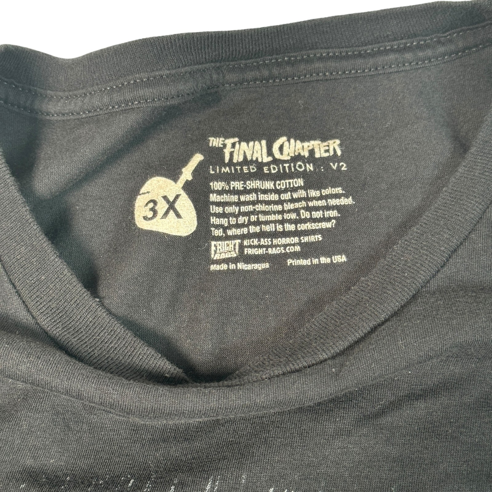 Friday the 13th Shirt Mens 3XL The Final Chapter Horror Fright Rags Limited Ed gallery